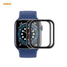 For Apple Watch 6/5/4/SE 40mm 2 PCS ENKAY Hat-Prince 0.2mm 9H Surface Hardness 3D Explosion-proof Aluminum Alloy Edge Full Screen Tempered Glass Screen Film - 1