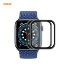 For Apple Watch 6/5/4/SE 44mm 2 PCS ENKAY Hat-Prince 0.2mm 9H Surface Hardness 3D Explosion-proof Aluminum Alloy Edge Full Screen Tempered Glass Screen Film - 1