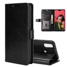For Huawei Y8S R64 Texture Single Horizontal Flip Protective Case with Holder & Card Slots & Wallet& Photo Frame(Black) - 1