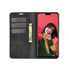 For Huawei Y8S  Retro-skin Business Magnetic Suction Leather Case with Holder & Card Slots & Wallet(Black) - 3