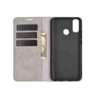 For Huawei Y8S  Retro-skin Business Magnetic Suction Leather Case with Holder & Card Slots & Wallet(Grey) - 2