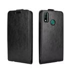 For Huawei Y8S R64 Texture Single Vertical Flip Leather Protective Case with Card Slots & Photo Frame(Black) - 1