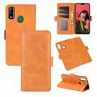 For Huawei Y8S  Dual-side Magnetic Buckle Horizontal Flip Leather Case with Holder & Card Slots & Wallet(Yellow) - 1