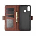 For Huawei Y8S  Dual-side Magnetic Buckle Horizontal Flip Leather Case with Holder & Card Slots & Wallet(Brown) - 4