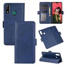 For Huawei Y8S  Dual-side Magnetic Buckle Horizontal Flip Leather Case with Holder & Card Slots & Wallet(Dark Blue) - 1