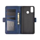 For Huawei Y8S  Dual-side Magnetic Buckle Horizontal Flip Leather Case with Holder & Card Slots & Wallet(Dark Blue) - 4