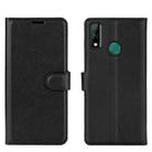 For Huawei Y8S Litchi Texture Horizontal Flip Protective Case with Holder & Card Slots & Wallet(Black) - 2