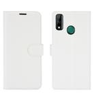 For Huawei Y8S Litchi Texture Horizontal Flip Protective Case with Holder & Card Slots & Wallet(White) - 2