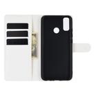 For Huawei Y8S Litchi Texture Horizontal Flip Protective Case with Holder & Card Slots & Wallet(White) - 3