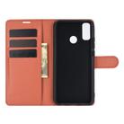 For Huawei Y8S Litchi Texture Horizontal Flip Protective Case with Holder & Card Slots & Wallet(Brown) - 3