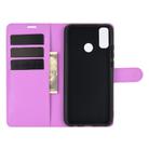 For Huawei Y8S Litchi Texture Horizontal Flip Protective Case with Holder & Card Slots & Wallet(Purple) - 3