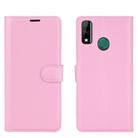 For Huawei Y8S Litchi Texture Horizontal Flip Protective Case with Holder & Card Slots & Wallet(Pink) - 2