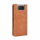 For Asus Zenfone 7 ZS670KS/Zenfone 7 Pro ZS671KS Magnetic Buckle Retro Crazy Horse Texture Horizontal Flip Leather Case  , with Holder & Card Slots & Photo Frame(Brown) - 3