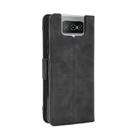 For Asus Zenfone 7 ZS670KS/Zenfone 7 Pro ZS671KS Wallet Style Skin Feel Calf Pattern Leather Case ，with Separate Card Slot(Black) - 4