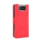 For Asus Zenfone 7 ZS670KS/Zenfone 7 Pro ZS671KS Wallet Style Skin Feel Calf Pattern Leather Case ，with Separate Card Slot(Red) - 4