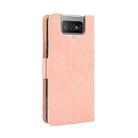 For Asus Zenfone 7 ZS670KS/Zenfone 7 Pro ZS671KS Wallet Style Skin Feel Calf Pattern Leather Case ，with Separate Card Slot(Pink) - 4