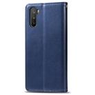 For Huawei Mate 40 Lite/Maimang 9 Solid Color Leather Buckle Phone Case with Lanyard & Photo Frame & Card Slot & Wallet & Stand Function(Blue) - 5