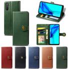 For Huawei Mate 40 Lite/Maimang 9 Solid Color Leather Buckle Phone Case with Lanyard & Photo Frame & Card Slot & Wallet & Stand Function(Green) - 4