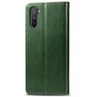 For Huawei Mate 40 Lite/Maimang 9 Solid Color Leather Buckle Phone Case with Lanyard & Photo Frame & Card Slot & Wallet & Stand Function(Green) - 5