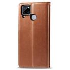 For OPPO Realme C12 Solid Color Leather Buckle Phone Case with Lanyard & Photo Frame & Card Slot & Wallet & Stand Function(Brown) - 4