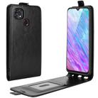 For ZTE Blade 10 Smart/ Blade 20 R64 Texture Single Vertical Flip Leather Protective Case with Card Slots & Photo Frame(Black) - 1