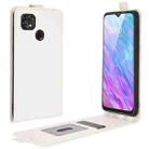 For ZTE Blade 10 Smart/ Blade 20 R64 Texture Single Vertical Flip Leather Protective Case with Card Slots & Photo Frame(White) - 1