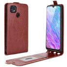 For ZTE Blade 10 Smart/ Blade 20 R64 Texture Single Vertical Flip Leather Protective Case with Card Slots & Photo Frame(Brown) - 1