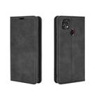 For ZTE Blade 10 Smart / Blade 20 Retro-skin Business Magnetic Suction Leather Case with Holder & Card Slots & Wallet(Black) - 2