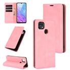 For ZTE Blade 10 Smart / Blade 20 Retro-skin Business Magnetic Suction Leather Case with Holder & Card Slots & Wallet(Pink) - 1