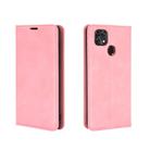 For ZTE Blade 10 Smart / Blade 20 Retro-skin Business Magnetic Suction Leather Case with Holder & Card Slots & Wallet(Pink) - 2