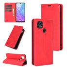 For ZTE Blade 10 Smart / Blade 20 Retro-skin Business Magnetic Suction Leather Case with Holder & Card Slots & Wallet(Red) - 1