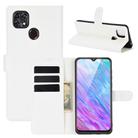 For ZTE Blade 10 Smart/Blade 20 Litchi Texture Horizontal Flip Protective Case with Holder & Card Slots & Wallet(White) - 1