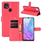 For ZTE Blade 10 Smart/Blade 20 Litchi Texture Horizontal Flip Protective Case with Holder & Card Slots & Wallet(Red) - 1