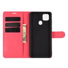 For ZTE Blade 10 Smart/Blade 20 Litchi Texture Horizontal Flip Protective Case with Holder & Card Slots & Wallet(Red) - 3