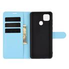 For ZTE Blade 10 Smart/Blade 20 Litchi Texture Horizontal Flip Protective Case with Holder & Card Slots & Wallet(Blue) - 3