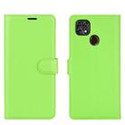 For ZTE Blade 10 Smart/Blade 20 Litchi Texture Horizontal Flip Protective Case with Holder & Card Slots & Wallet(Green) - 2