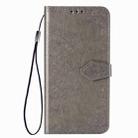 For OPPO A52 Mandala Flower Embossed Horizontal Flip Leather Case with Bracket / Card Slot / Wallet / Lanyard(Gray) - 2