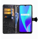 For OPPO Realme C15 Mandala Flower Embossed Horizontal Flip Leather Case with Bracket / Card Slot / Wallet / Lanyard(Black) - 3