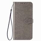 For OPPO Realme C15 Mandala Flower Embossed Horizontal Flip Leather Case with Bracket / Card Slot / Wallet / Lanyard(Gray) - 2