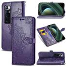 For Xiaomi Mi 10 Ultra Mandala Flower Embossed Horizontal Flip Leather Case with Bracket / Card Slot / Wallet / Lanyard(Purple) - 1