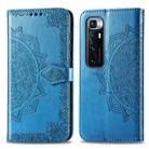 For Xiaomi Mi 10 Ultra Mandala Flower Embossed Horizontal Flip Leather Case with Bracket / Card Slot / Wallet / Lanyard(Blue) - 2