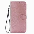 For Xiaomi Mi 10 Ultra Mandala Flower Embossed Horizontal Flip Leather Case with Bracket / Card Slot / Wallet / Lanyard(Rose Gold) - 4