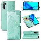 For Huawei Mate 40 Lite/Maimang 9 Mandala Flower Embossed Horizontal Flip Leather Case with Bracket / Card Slot / Wallet / Lanyard(Green) - 1