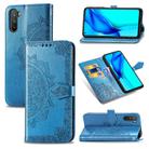 For Huawei Mate 40 Lite/Maimang 9 Mandala Flower Embossed Horizontal Flip Leather Case with Bracket / Card Slot / Wallet / Lanyard(Blue) - 1