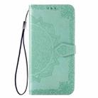 For Samsung Galaxy M31s Mandala Flower Embossed Horizontal Flip Leather Case with Bracket / Card Slot / Wallet / Lanyard(Green) - 3