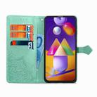 For Samsung Galaxy M31s Mandala Flower Embossed Horizontal Flip Leather Case with Bracket / Card Slot / Wallet / Lanyard(Green) - 4