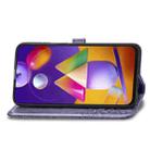 For Samsung Galaxy M31s Mandala Flower Embossed Horizontal Flip Leather Case with Bracket / Card Slot / Wallet / Lanyard(Purple) - 5