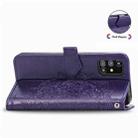 For Samsung Galaxy M31s Mandala Flower Embossed Horizontal Flip Leather Case with Bracket / Card Slot / Wallet / Lanyard(Purple) - 6