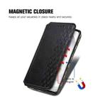 For LG Velvet 5G Cubic Grid Pressed Horizontal Flip Magnetic PU Leather Case with Holder & Card Slots & Wallet(Black) - 5