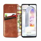 For LG Velvet 5G Cubic Grid Pressed Horizontal Flip Magnetic PU Leather Case with Holder & Card Slots & Wallet(Brown) - 4